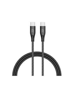 RavPower cable from Type C to Type C, 1.5 meters long, fabric - black