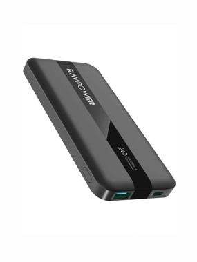 Ravpower Power Bank 10000 mAh, 20W, Type-C port and USB port