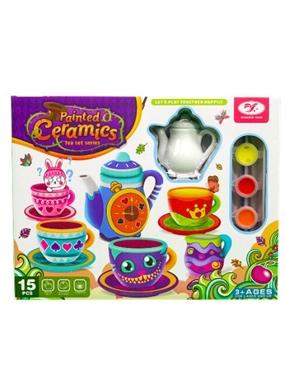 Tea Party Pottery Painting Set - 15 Pieces