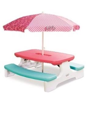 Little Tikes L.O.L. Surprise Birthday Party Table with Umbrella