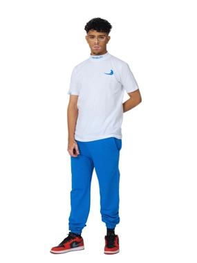 Blue Plain Pants