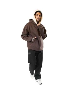 Midweight Hoodie Oversize Chestnut Brown