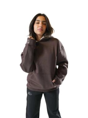 Midweight Hoodie Oversize Chestnut Brown