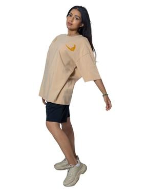 Oversize T-Shirt - Beige color