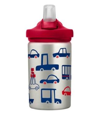 Eddy plus kids bottle stainless steel 400ml cars/trucks