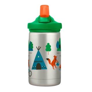 Eddy plus kids bottle insulated stainless steel 350ml camping foxes