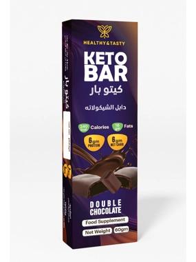   Healthy & Tasty KETO BAR DOUBLE CHOC0LATE 60 g