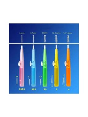 Toothbrush with small zipper, 5 pieces