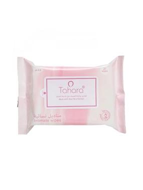 Tahara feminine wet wipes with musk scent with aloe vera extract, 20 wipes