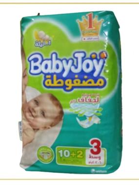 Baby Joy - Diapers, Size[3], Medium, 6-12 kg, 12 Diapers