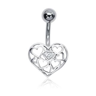 EVE Belly Piercing - B016 Silver