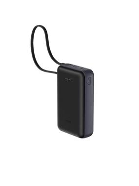 Joda 20000mAh 20W PD Power Bank with Built-in Cable Black