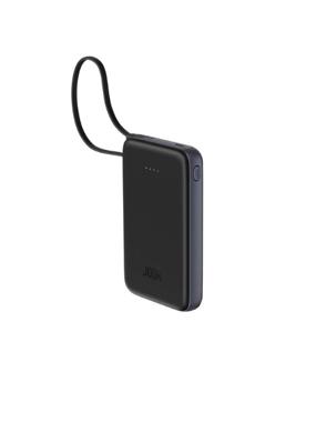 Joda 10000mAh 20W PD Power Bank with Built-in Cable Black