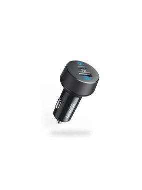 Anker 35W car charger with two USB and Type-C ports - black