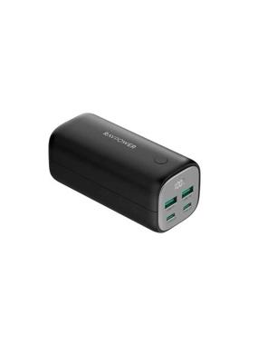 RAVPower 70W 20000mAh Portable Charger with 2 USB-C & 2 USB-A Ports - Black