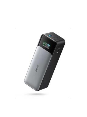 Anker Jan Prime 24000 mAh PD Battery, 140 Watts, 2 Type-C PD Ports and 1 USB Port - Black and Silver