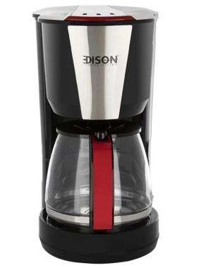 Edison Coffee Machine 1.25L Black 1800W