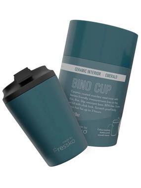 FRESSKO 8oz CEREAMIC INTERIOR CUP BINO EMERALD