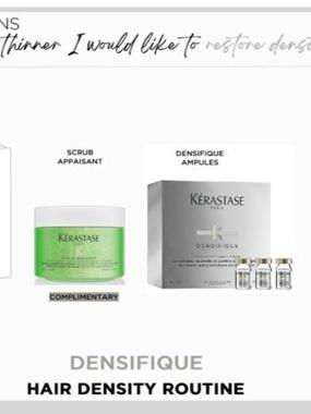 Kérastase for hair density ROUTINE