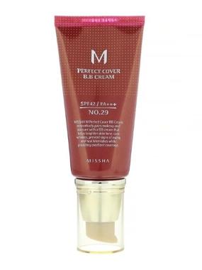 Missha, M Perfect Cover B.B Cream, SPF 42 PA+++, No. 29 Caramel Beige, 1.7 fl oz (50 ml)