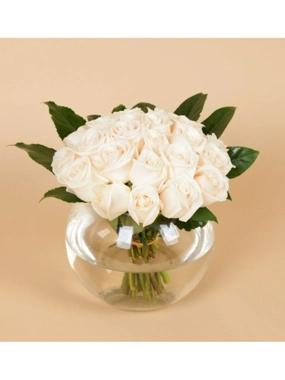 Classic White Roses 