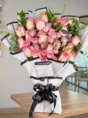 Pink tower bouquet 