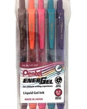 Pentel energel 5color 0.7mm pe-bl107-05f