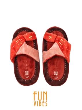 Zubairia design slippers - brown