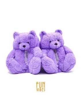 Teddy bear Slipper - Purple