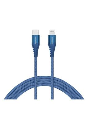 Lectronic cable iphone usb-c to lighning pd 1.5m (cloth) (NAVY BLUE)