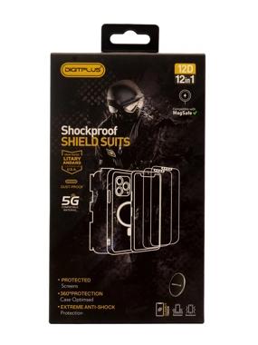 PACKAGE DigtPlus 12in1 360 Protected-Shockproof SHIELD SUITS For iphone 15-14