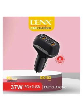 DENX CAR Charger - 3Port PD37 W Fast Charger