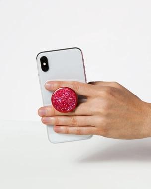 مسكة يد من popsockets كريستال أحمر