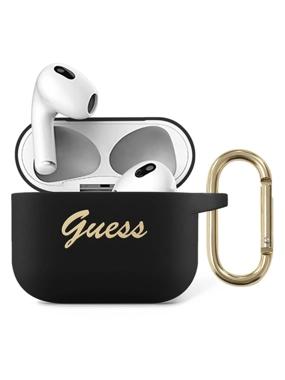 كفر ربل AirPods 3 معا مداليه من GUESS أسود