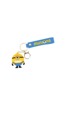 Trendy Minions Keychain Silicone Character