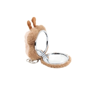 faux fur ,metal,glass