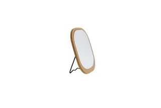 Elegant Wooden Handheld Mirror