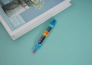 12-Color Multi Crayon Pen