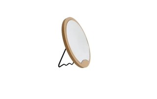 Elegant Wooden Round Mirror