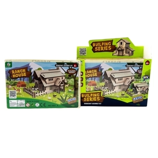 Wooden Ranch House Assembly Kit