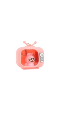 Trendy TV Cartoon Keychain with Colorful LED Light