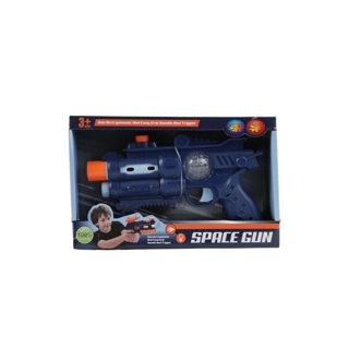 SOUND AND LIGHT ROTATING TELESCOPIC GUN