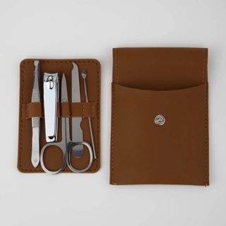 Nail Care Kit with Small Leather Case