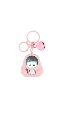 Keychain Trendy Planet Cat Design in Pink