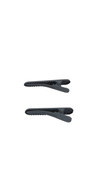 Black Hair Clips with Anti-Slip Grip