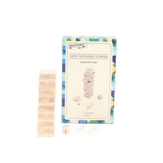 Mini Wooden Tower package:1set/color box