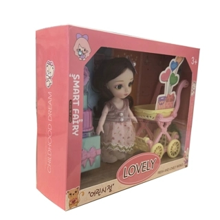 Lovely Doll with Stroller and Play Accessories