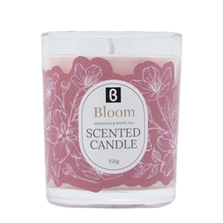 150g glass scented candle Magnolia & white tea