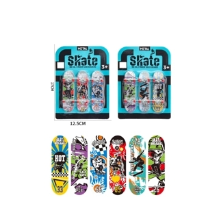 3PCS DIE CAST FINGER SKATEBOARD