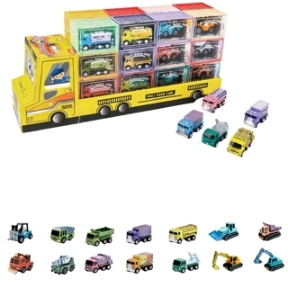 Kids Truck and Car Toy Set with Storage Box